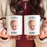 Tasse photo personnalisée avec visage de bébé pour maman papa grand-père grand-mère